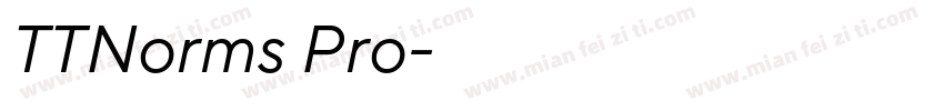 TTNorms Pro字体字体转换